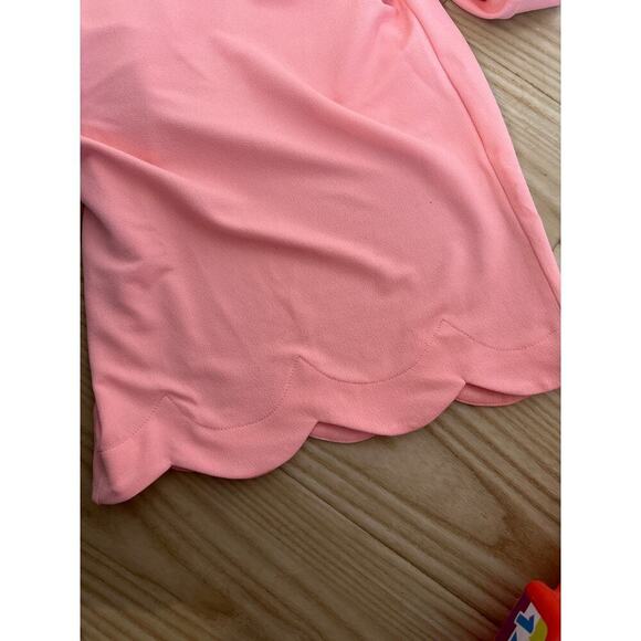 Issac Mizrah Live Peach Crop pants, Womens Plus Size 4X, scallop edge - Picture 6 of 6